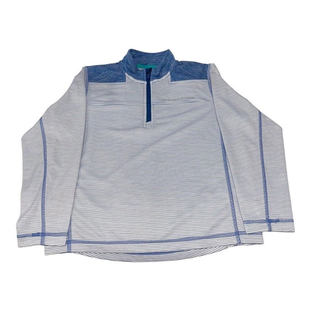 Vineyard Vines Performance Quarter Zip Lightweight Pullover Youth Med 12-14 Blue